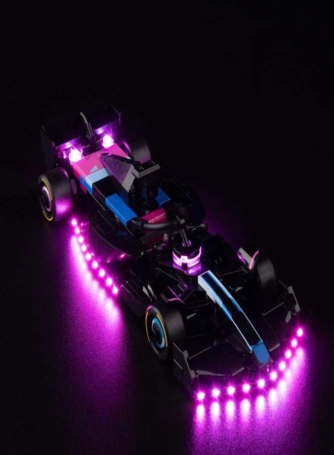 Kyglaring طقم إضاءة LED من Kyglaring متوافق مع مجموعة Lego 77248، ملحقات إضاءة لسيارة السباق BWT Alpine F1 Team A524، أضواء فقط (النموذج غير متضمن)، إصدار كلاسيكي. - Image 1